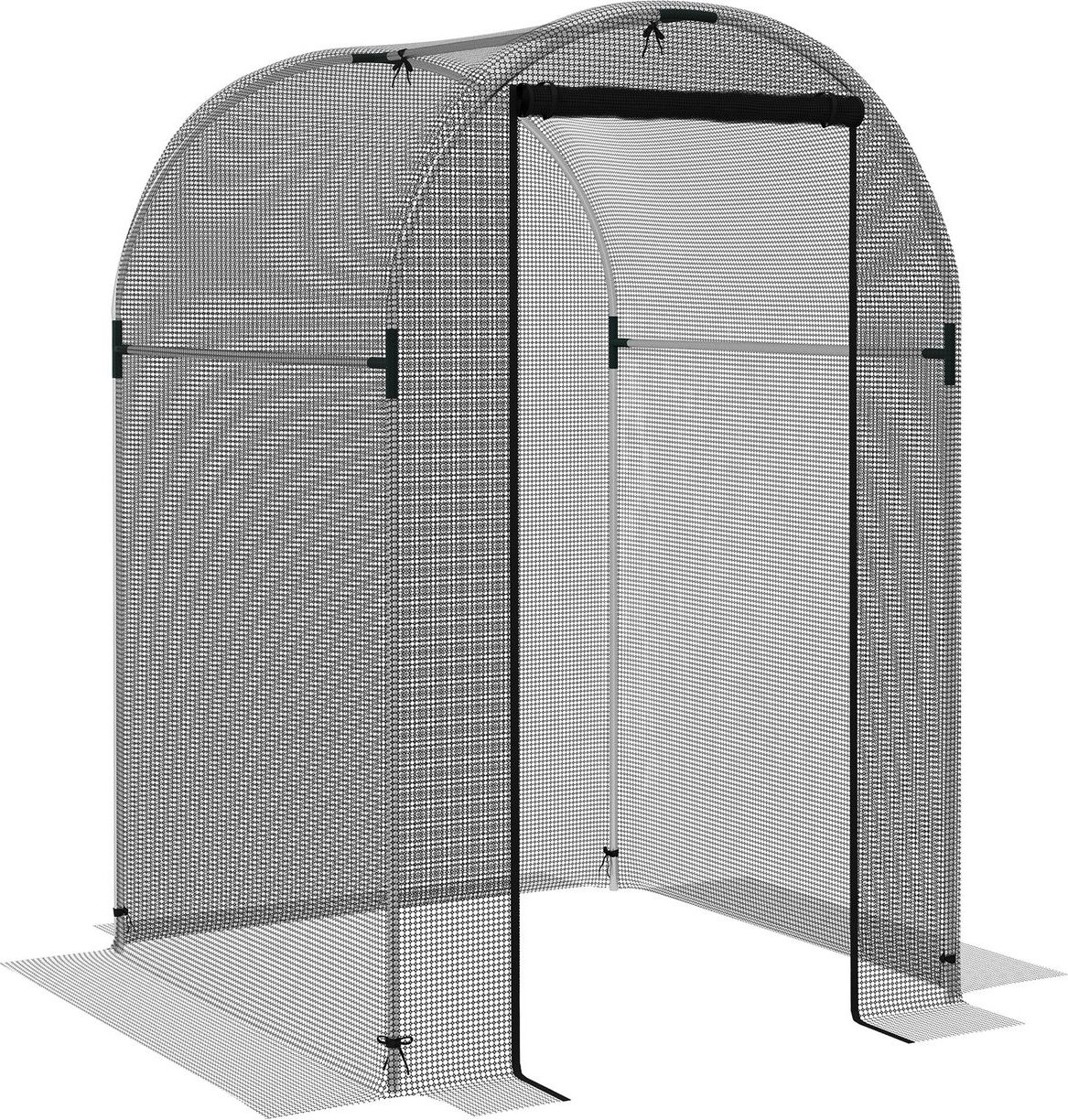 Insektenschutznetz 1,2 x 1,2 m Gartennetz mit Tür, Pflanzenschutzzelt, HDPE