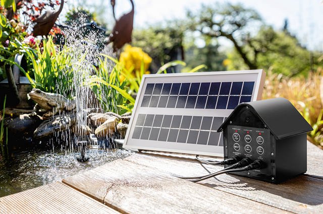 Solar-Teichpumpen-Komplett-Set