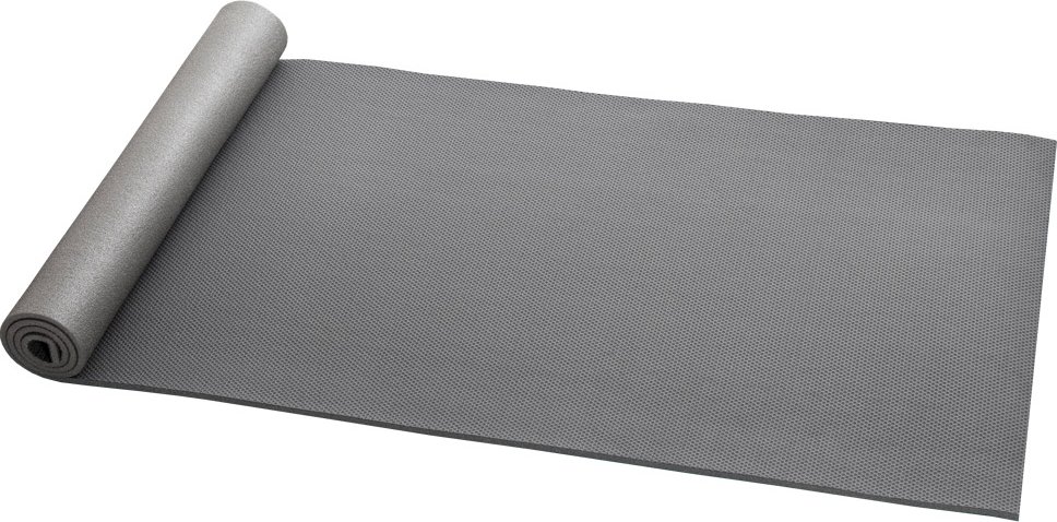 Fitnessmatte mit Textilbeschichtung Grau