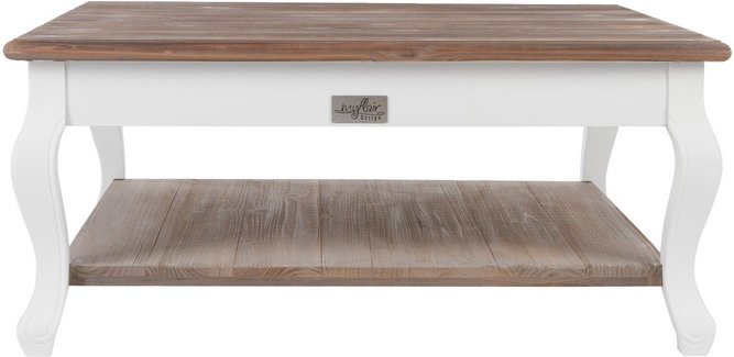 My Flair Couchtisch "Adriana" - antikweiß + holz