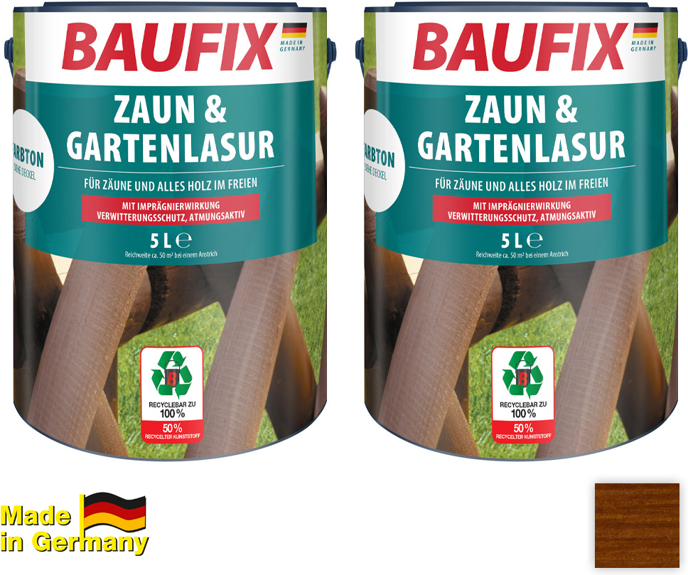 Zaun- und Gartenlasur, Kastanie - 2er-Set