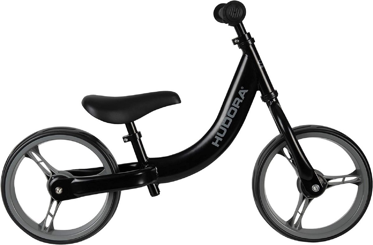 HUDORA Laufrad Classic – Kinderlaufrad 12 Zoll/Schwarz