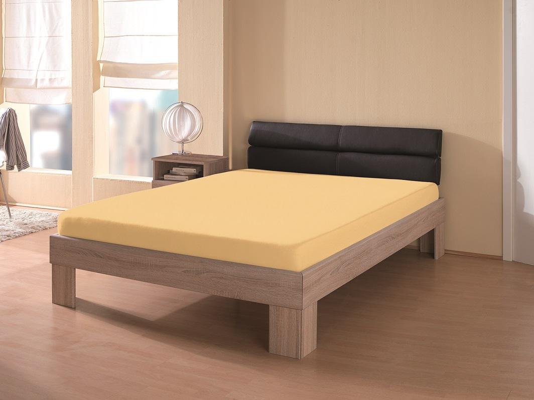 Premium Jersey Spannbetttuch 140-160x200 cm, apricot