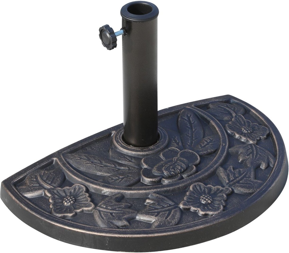 Sonnenschirmständer halbrund Schirmständer Schirmfuß Harz