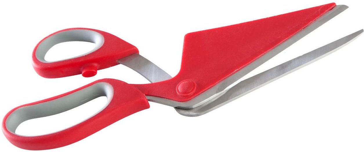 Paella World Edelstahl/Kunststoff Pizza- und Flammkuchenschere, 27 cm, scharfe Klinge, Softgriff, leicht zerlegbar