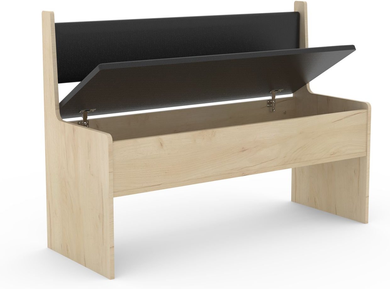 Eckbank "Esal 110" Anthrazit/Honig-Eiche