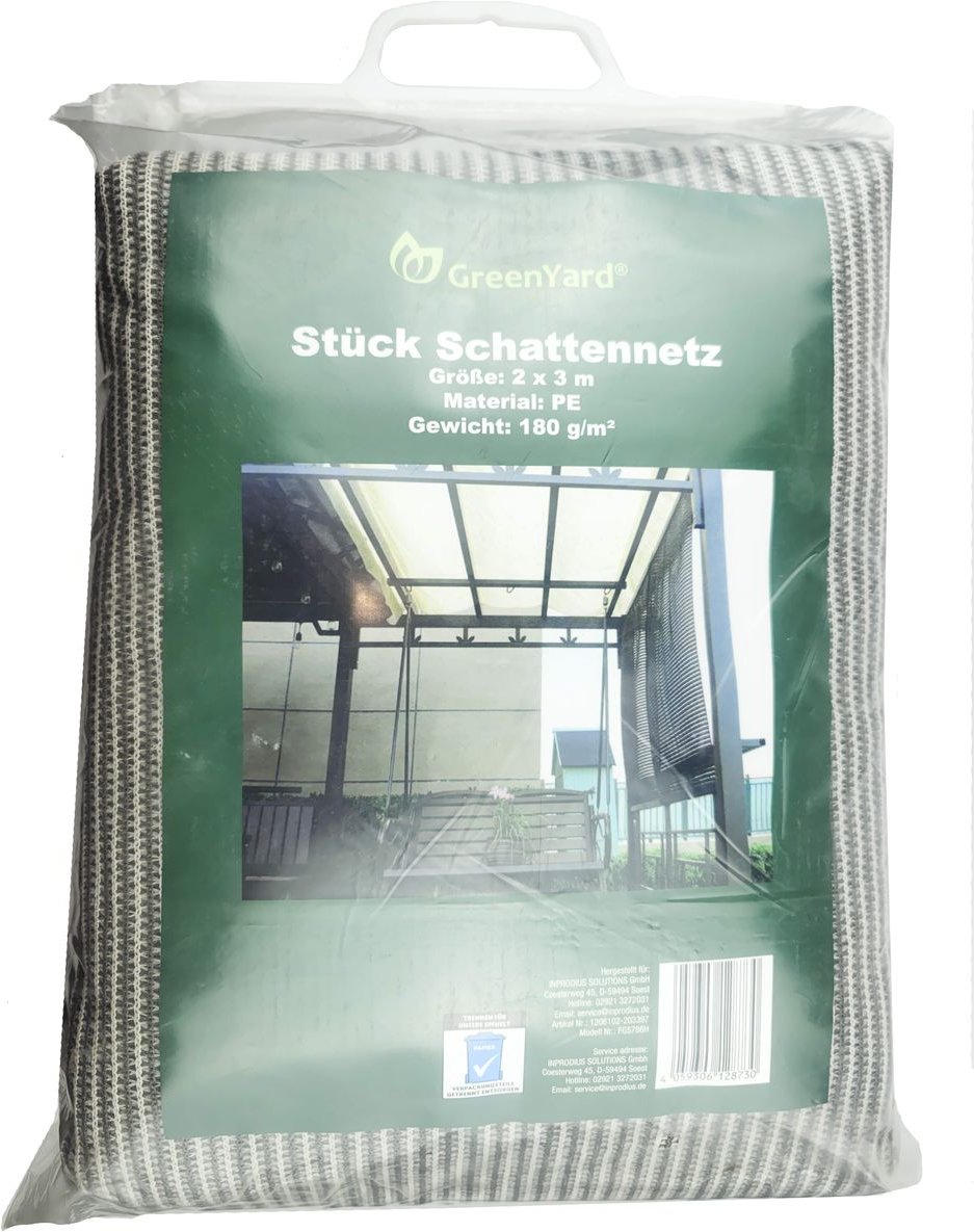 Schattierungsnetz Sonnensegel, ca. 2 x 3 m
