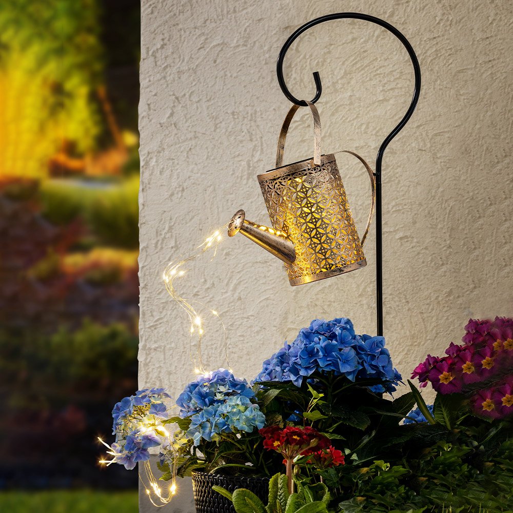 LED-Solar-Gießkanne - Warmweiß