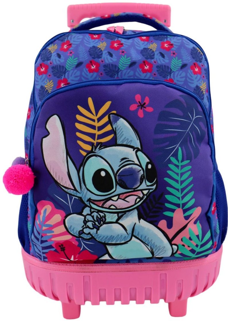 Lilo & Stitch Kinder Trolley Rucksack Perfekt für Schule, Reisen und Freizeit