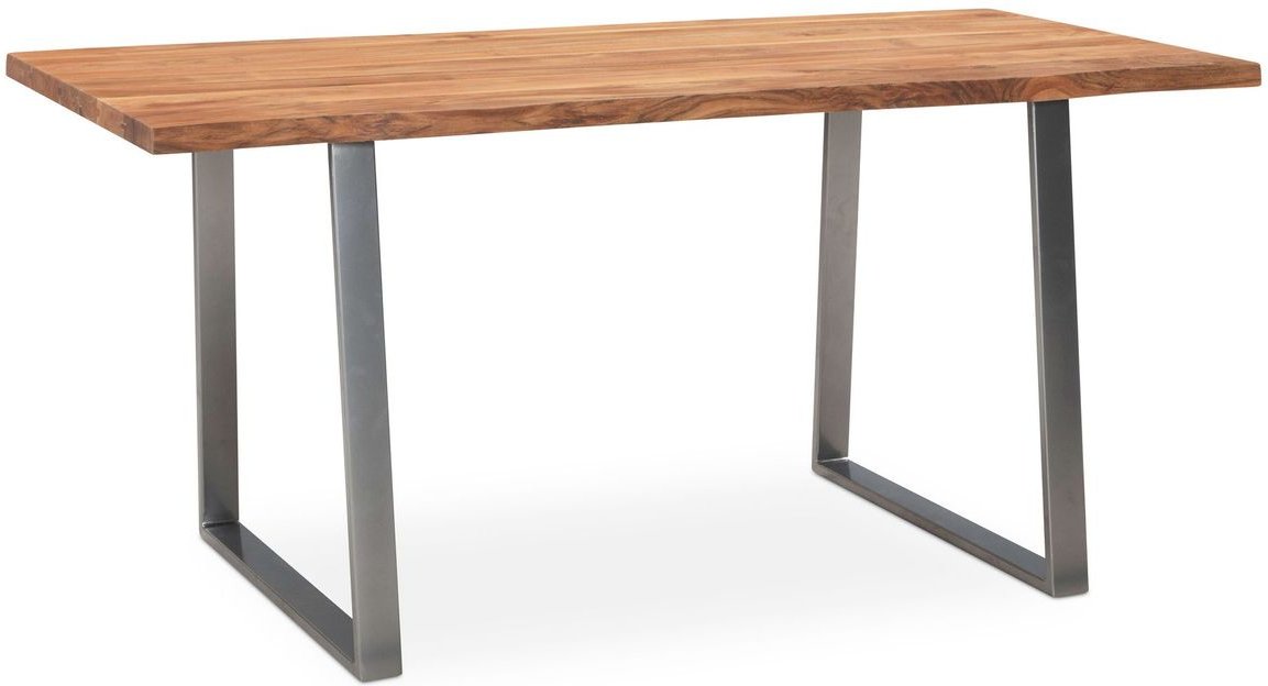 Esszimmertisch 140 cm Akazie Massivholz Esstisch Küchentisch Baumkante