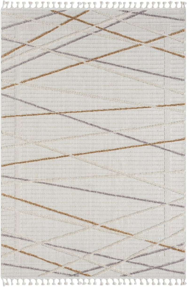 Teppich Mila, 140cm x 200cm, Farbe Hellgrau, rechteckig, Florhöhe 10mm