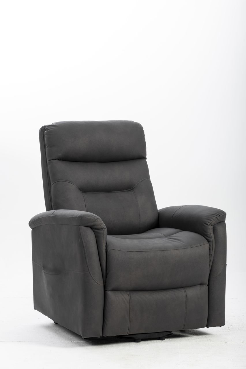 Elektrisch verstellbarer Aufstehsessel Sofasessel, ca. 82 x 90 x 108 cm - Dunkelgrau