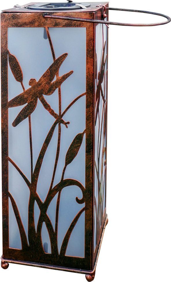 LED-Solar-Tischleuchte - Eckig