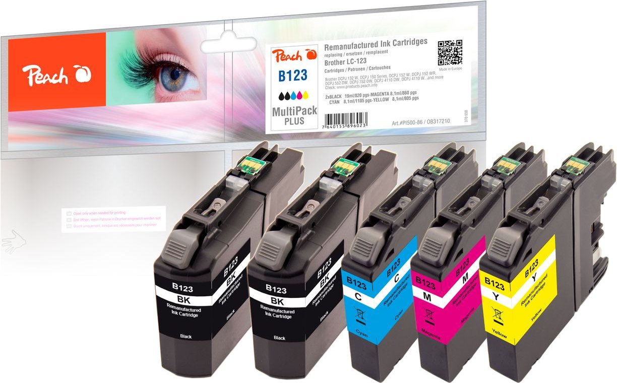 Thumbnail - Spar Pack Plus Tintenpatronen, ersetzt Brother LC-123VALBP