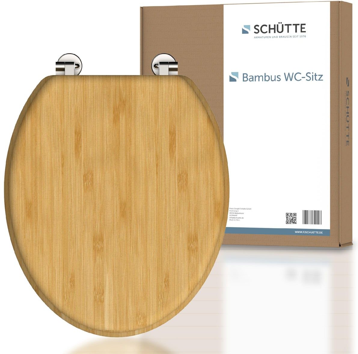 Bambus WC Sitz NATURAL BAMBOO, Toilettendeckel, Klodeckel, Toilettensitz
