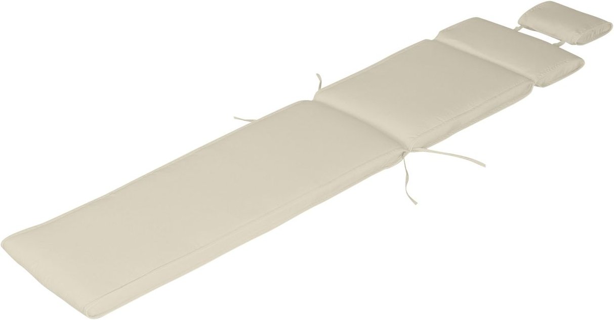 Liegenauflage Liegekissen Liegenpolster Gartenliege mit Kopfkissen