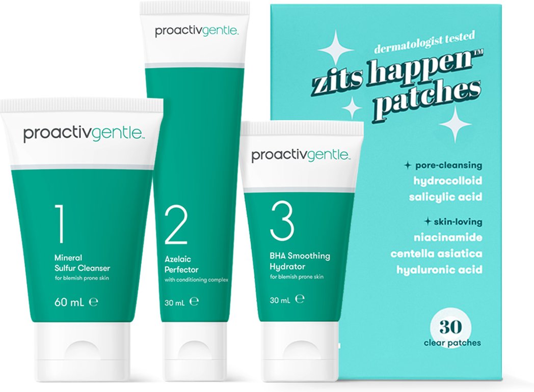 Proactiv Gentle 30 Tage Routine 120 ml + 30 Zits Happen Patches