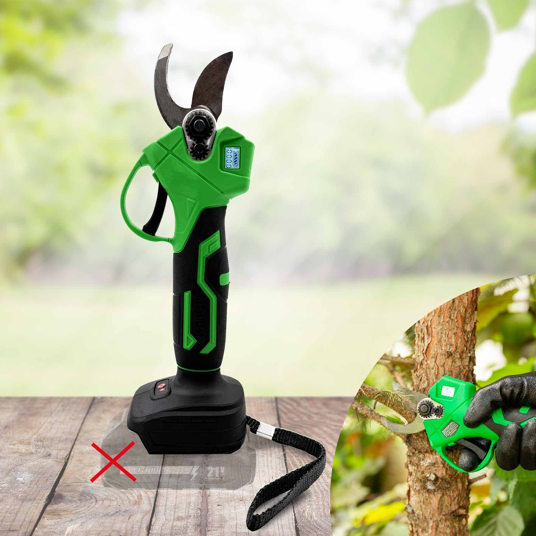 Hammersmith Akku-Gartenschere (ohne Akku & Ladegerät)