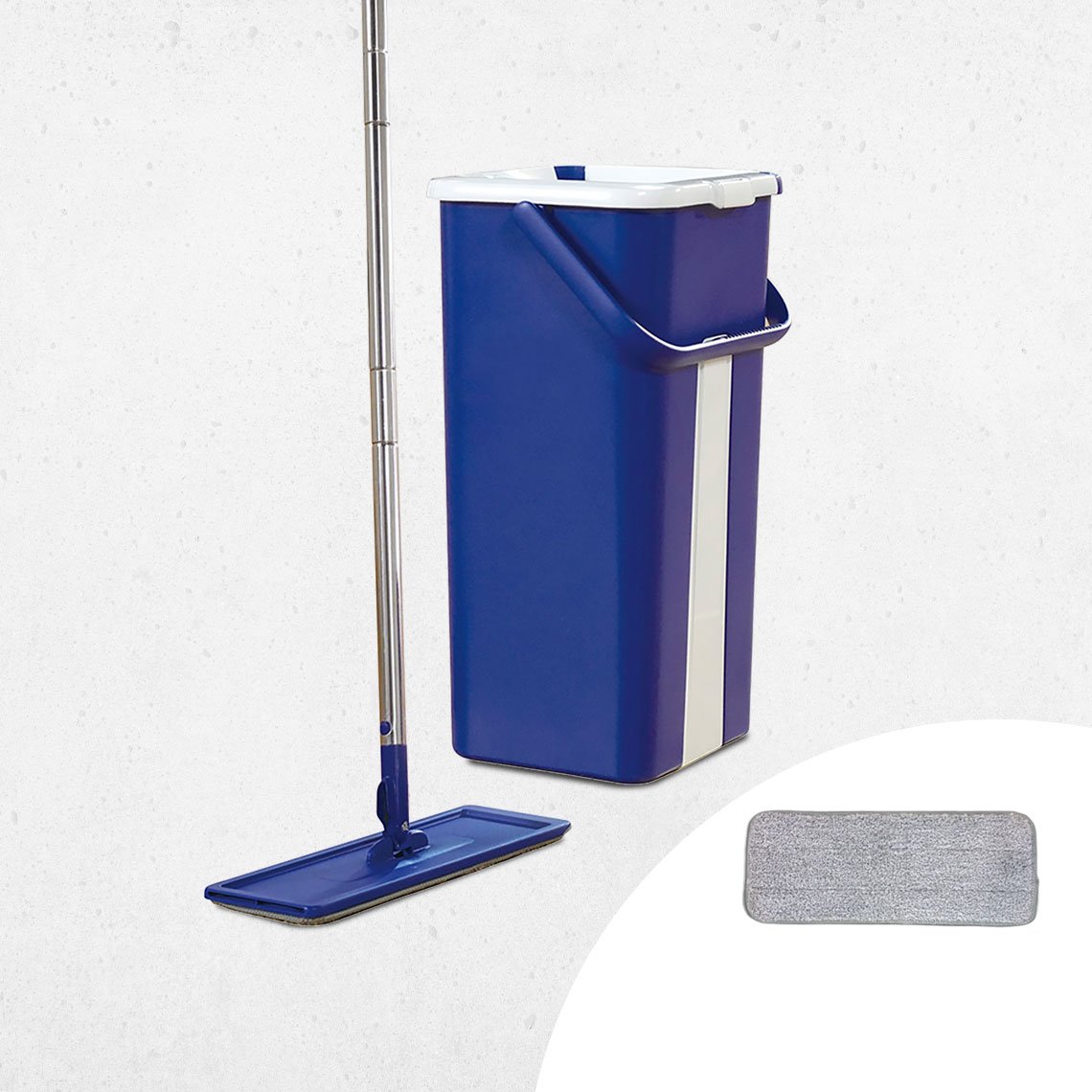 Livington Touchless Mop Bodenwischer mit Auswringfunktion inkl. Mikrofaser-Pad