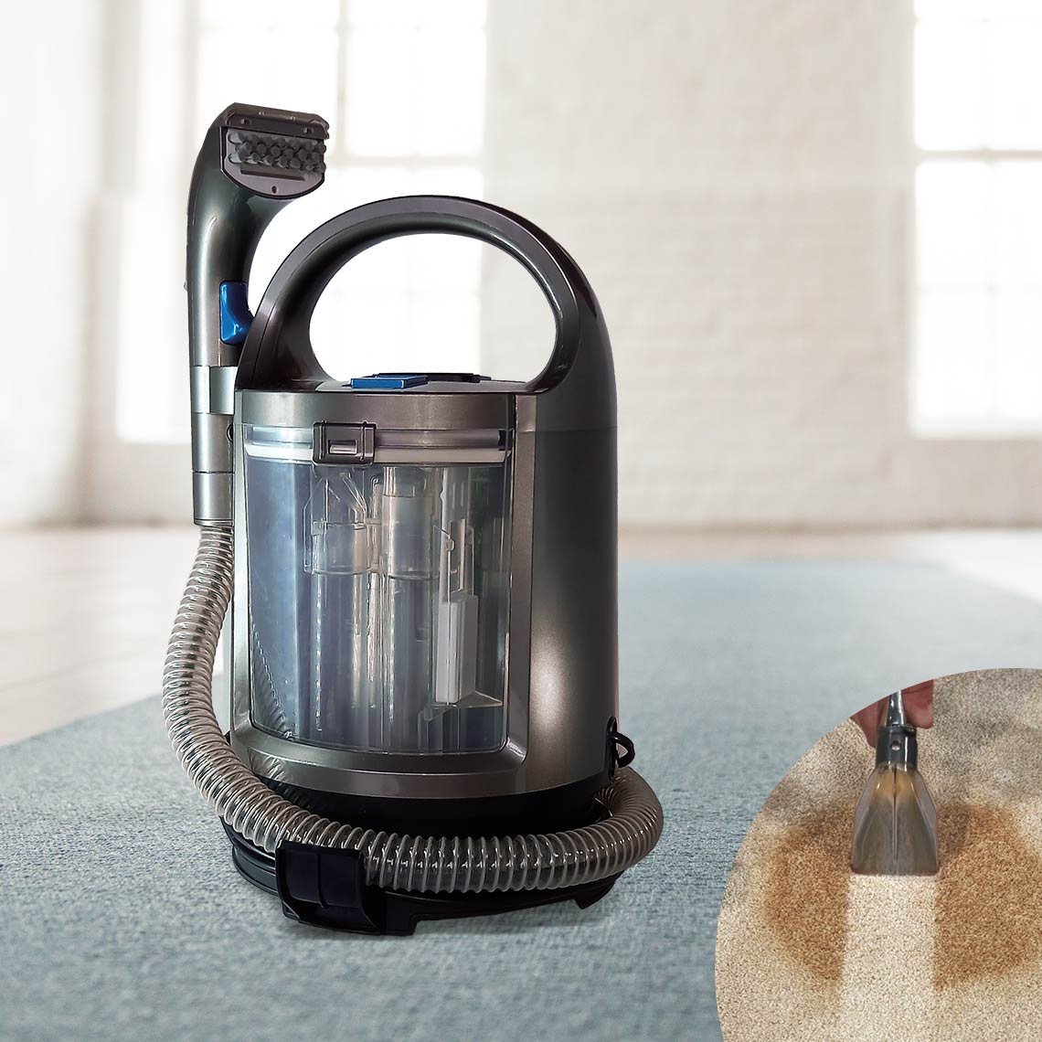 Livington StainEx tragbarer Nasssauger mit Dualkammer-Technologie