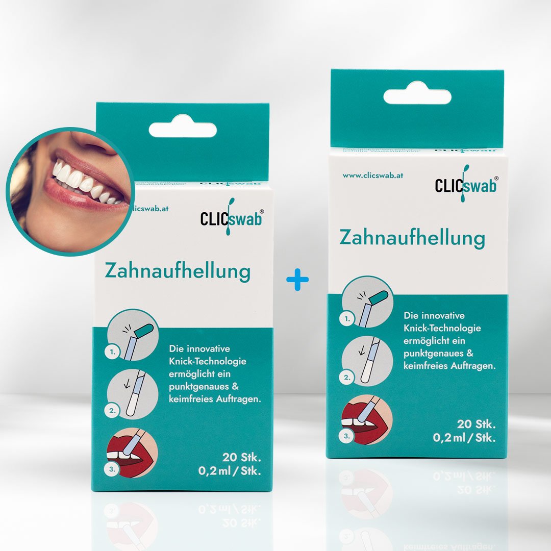 CLICswab Zahnaufhellung DOPPELPACK