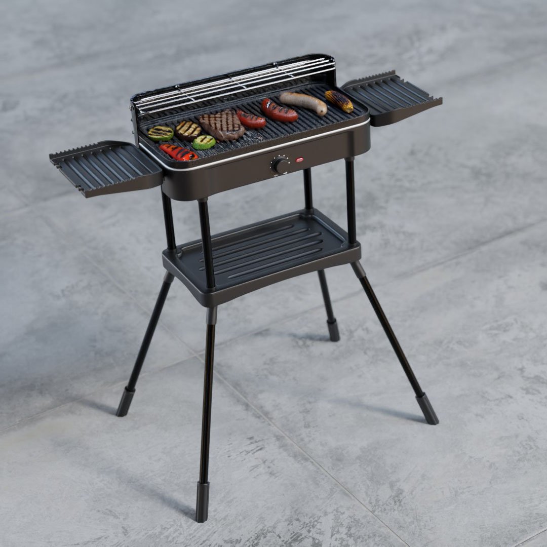 Livington AnywhereGrill elektrischer Stand- & Indoorgrill