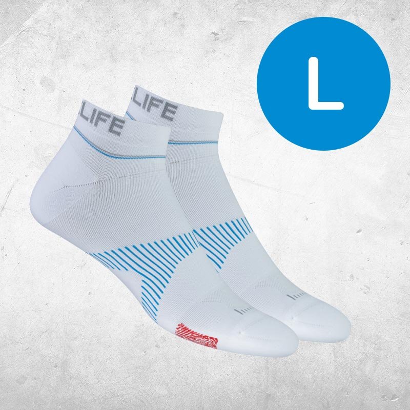 NeuroSocks Athletic NoShow Socken weiß / L (43-46)