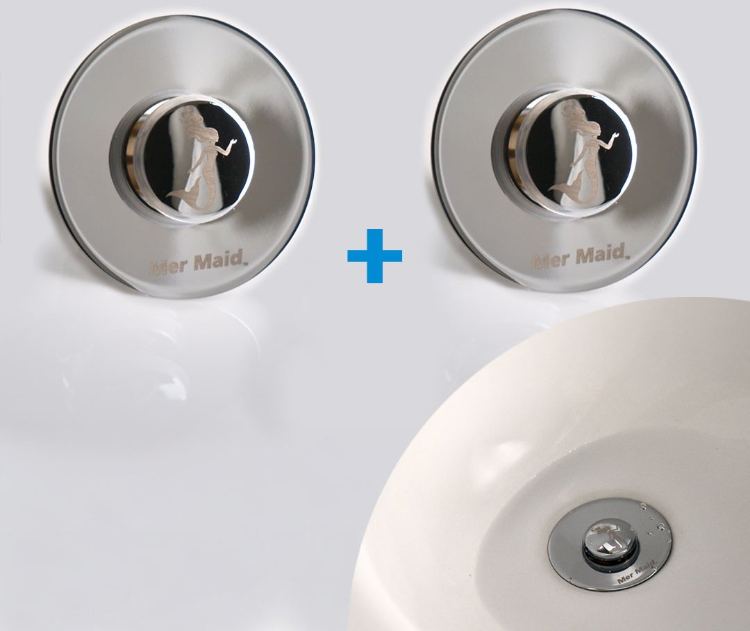 Thumbnail - Drain Magic 2in1 Universal Waschbeckenstöpsel mit Abflusssieb 1+1 GRATIS