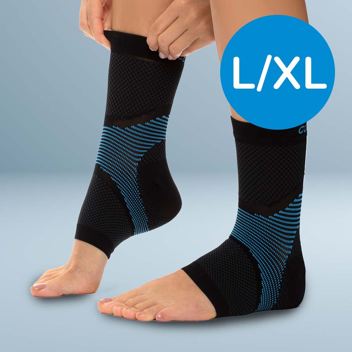 Copper Fit ICE Ankle Sleeve kühlende Knöchelbandage /L-XL