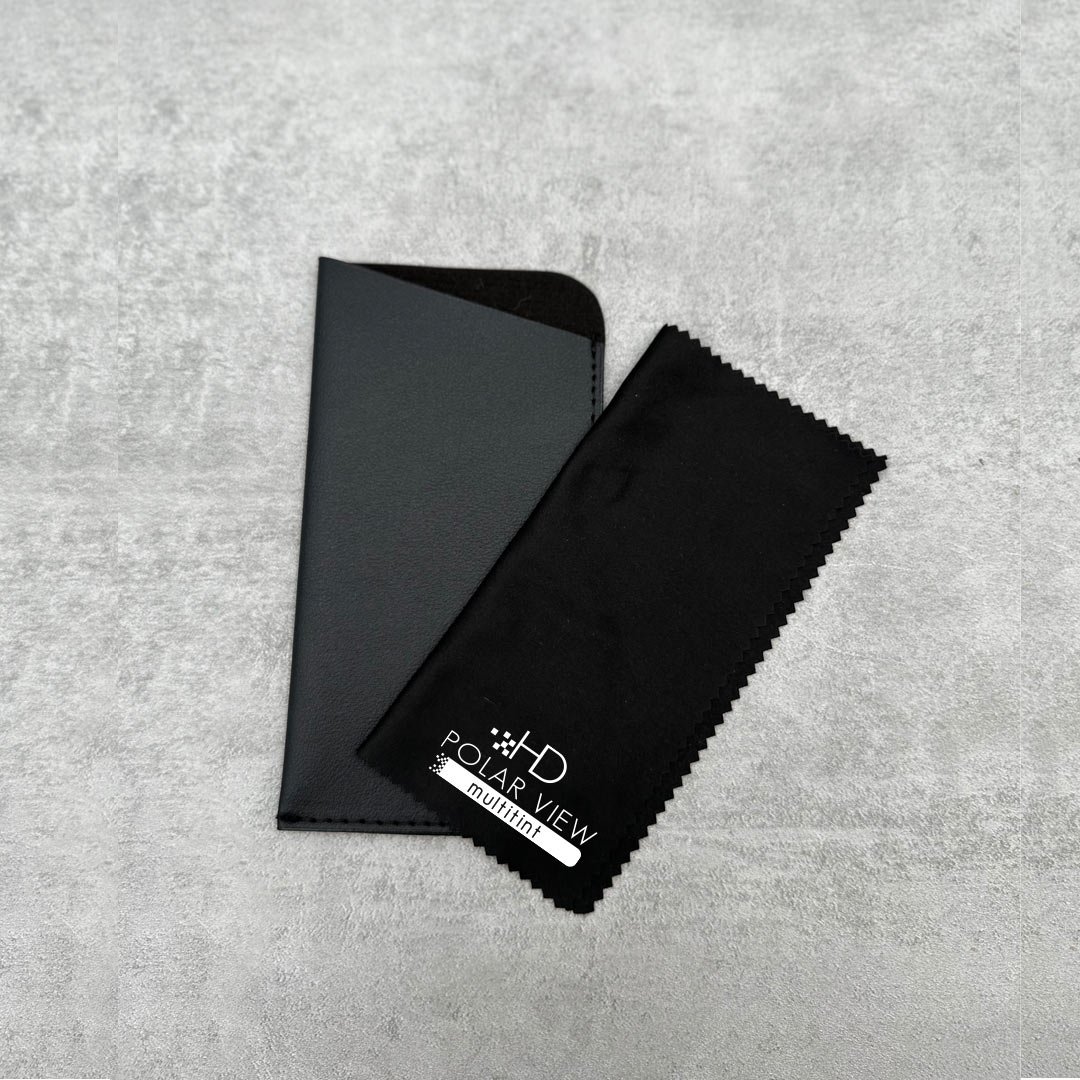 HD Polar View Multitint Beutel und Mikrofasertuch