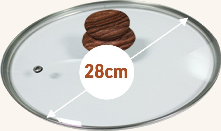 Livington Copper & Stone Pan Deckel 28cm