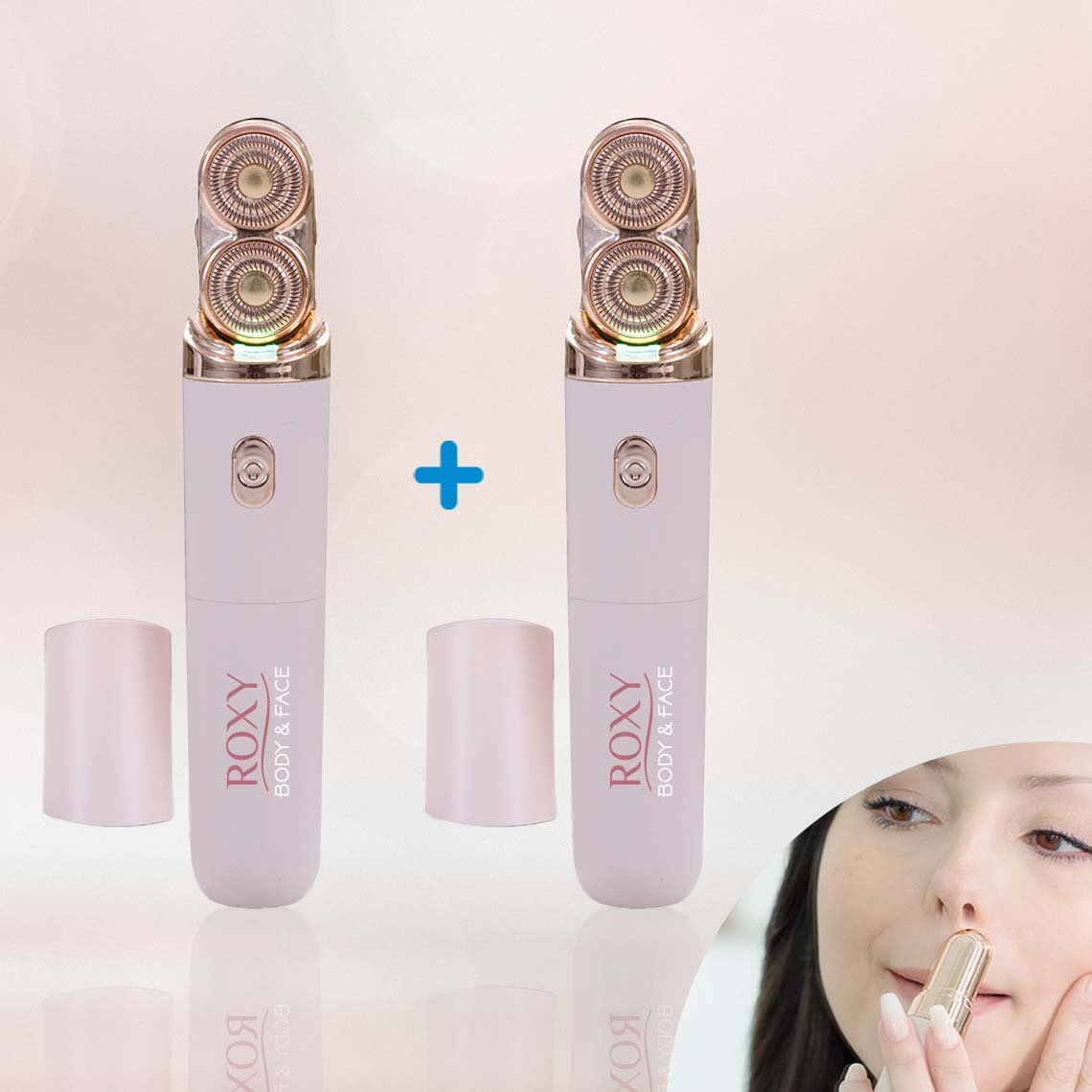Roxy Body & Face kompakter Damenrasierer 1+1 GRATIS