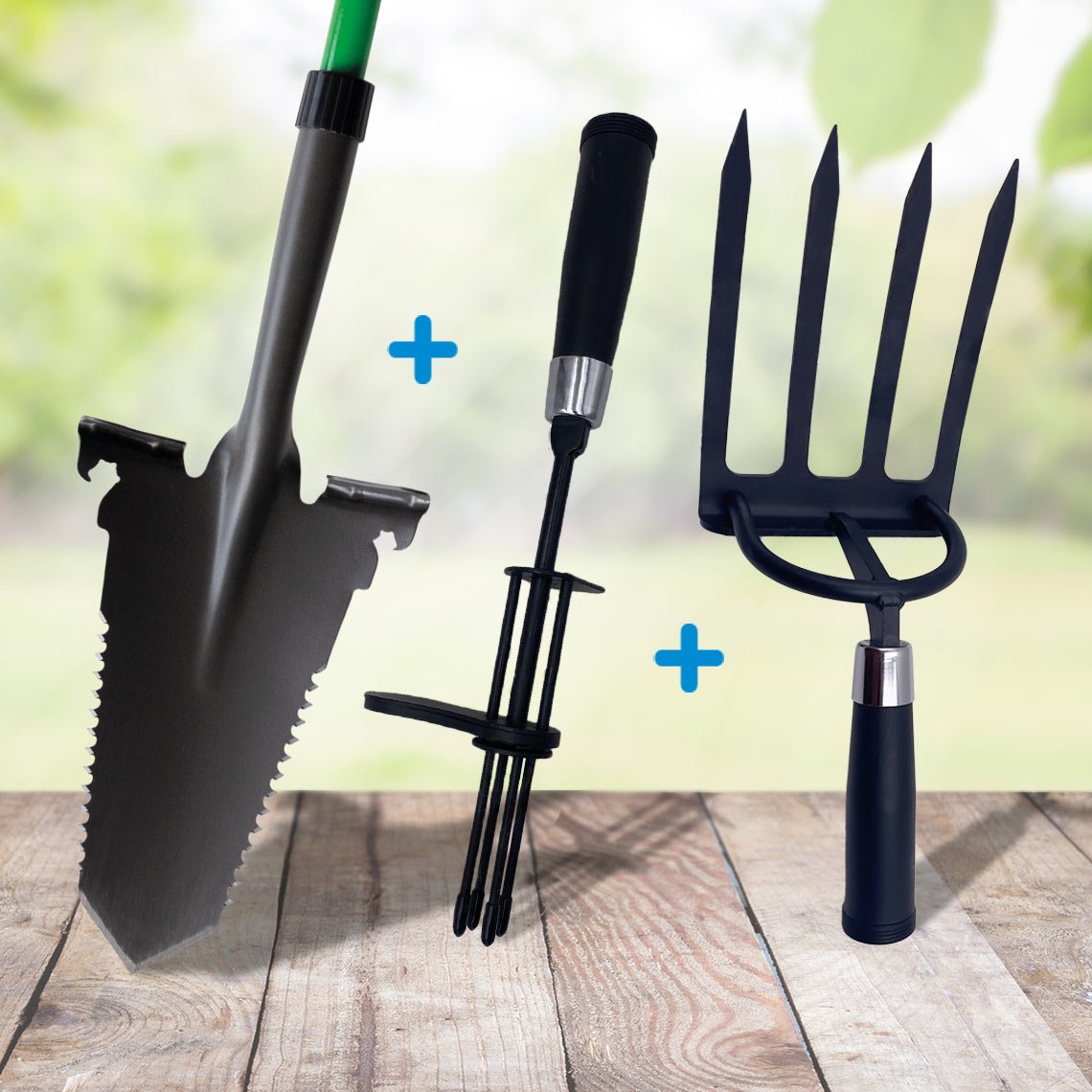 Hammersmith RayzerShovel All-in-One Wurzelspaten inkl. Spatengabel & Unkrautstecher