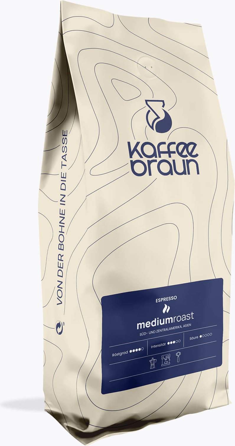 Kaffee Braun Espresso Medium Roast 1kg