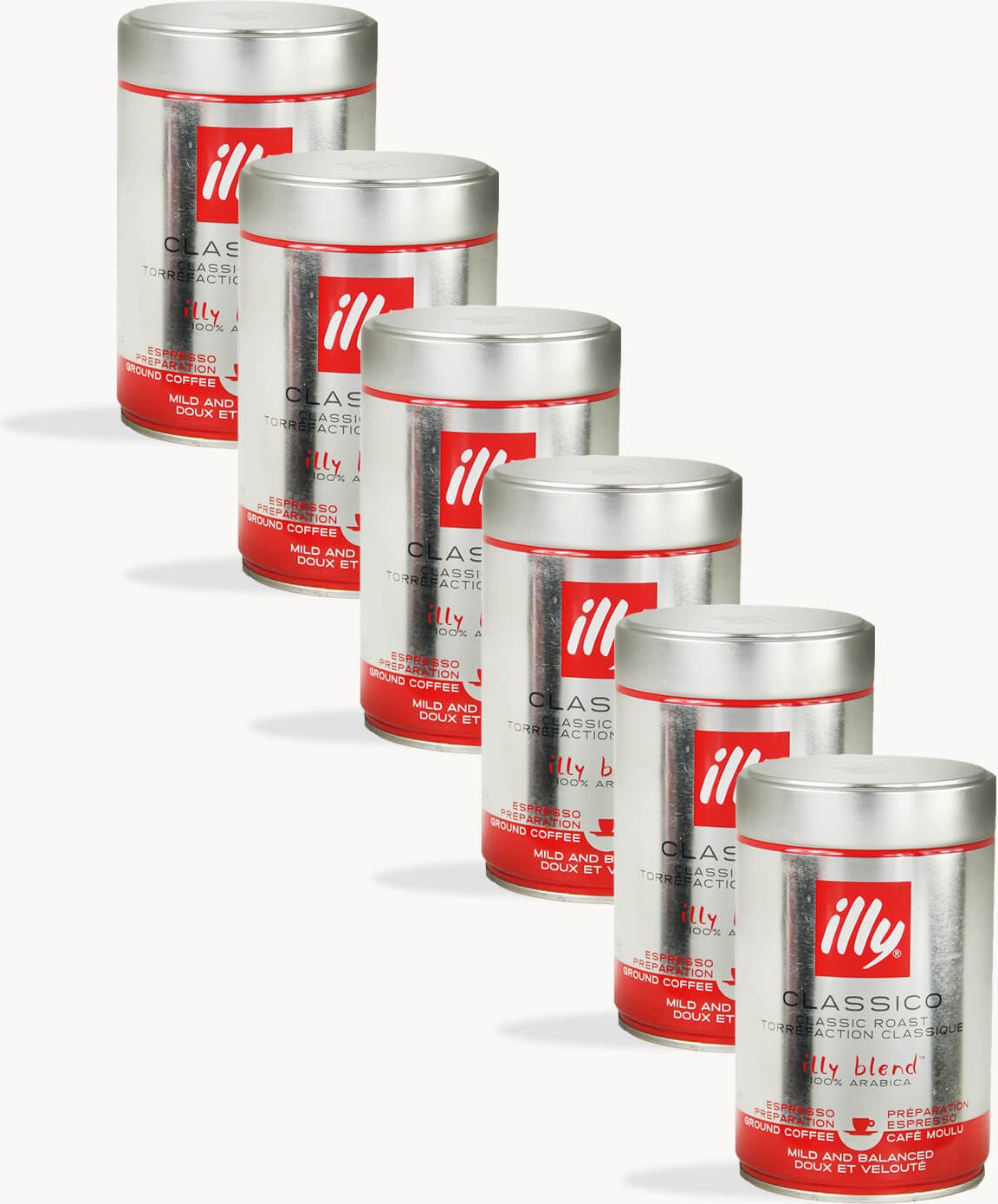 illy Espresso klassische Röstung gemahlen 6x250g