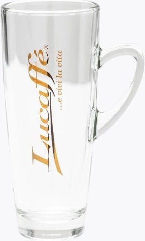 Lucaffé Latte Macchiato Glas mit Henkel