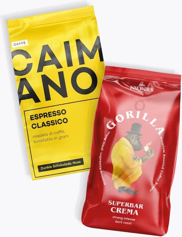 Gorilla Superbar Crema 1kg & Caffè Caimano Espresso Classico 1kg