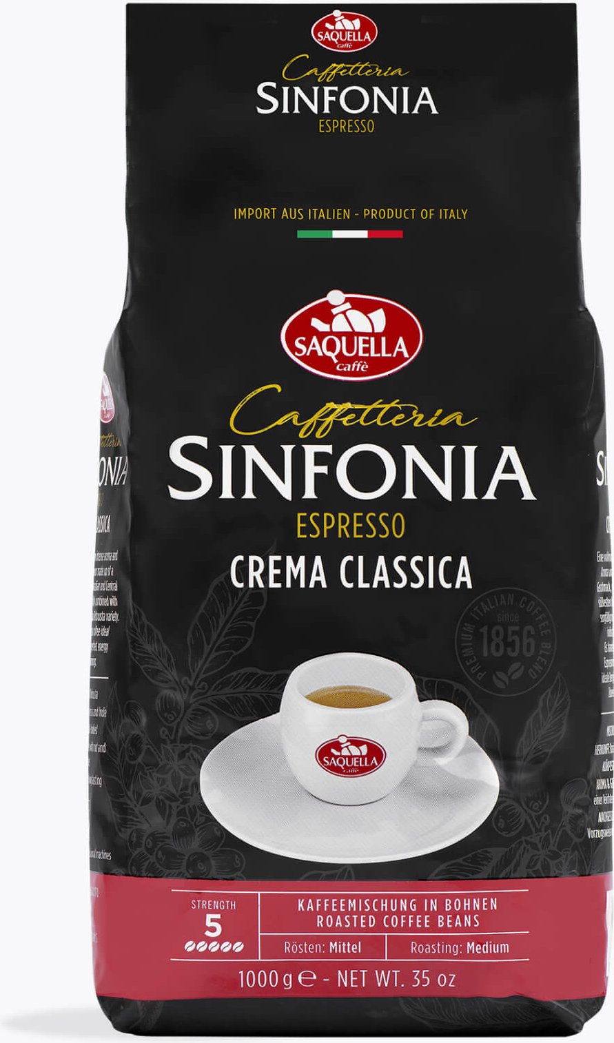 Saquella Caffetteria Sinfonia Espresso Crema Classica 1kg
