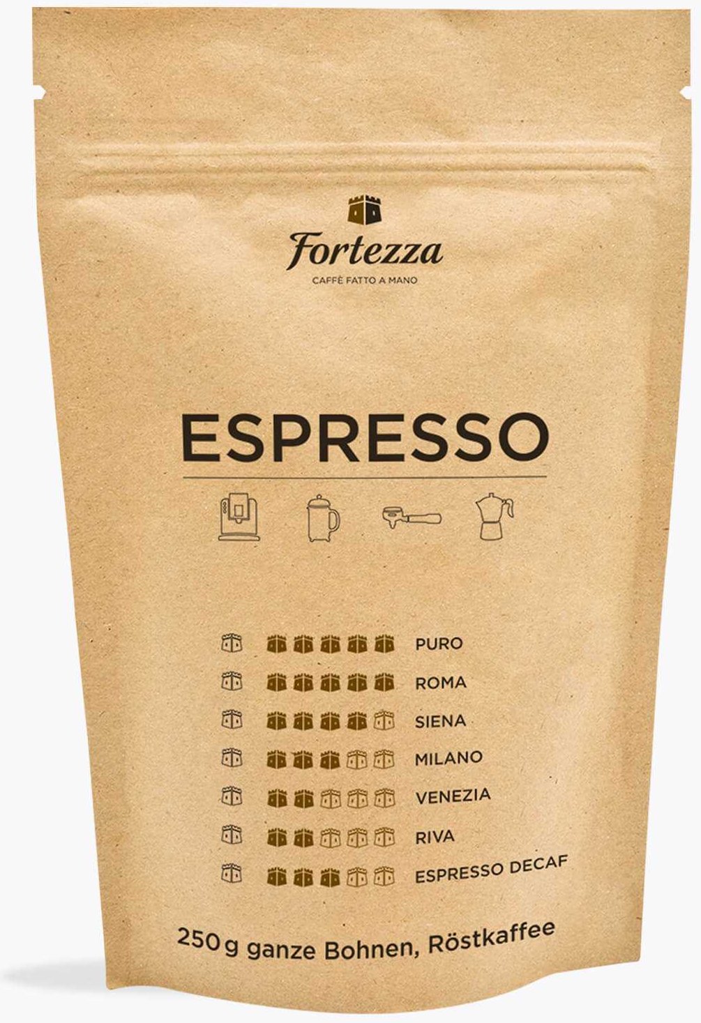 Fortezza Espresso Puro 250g