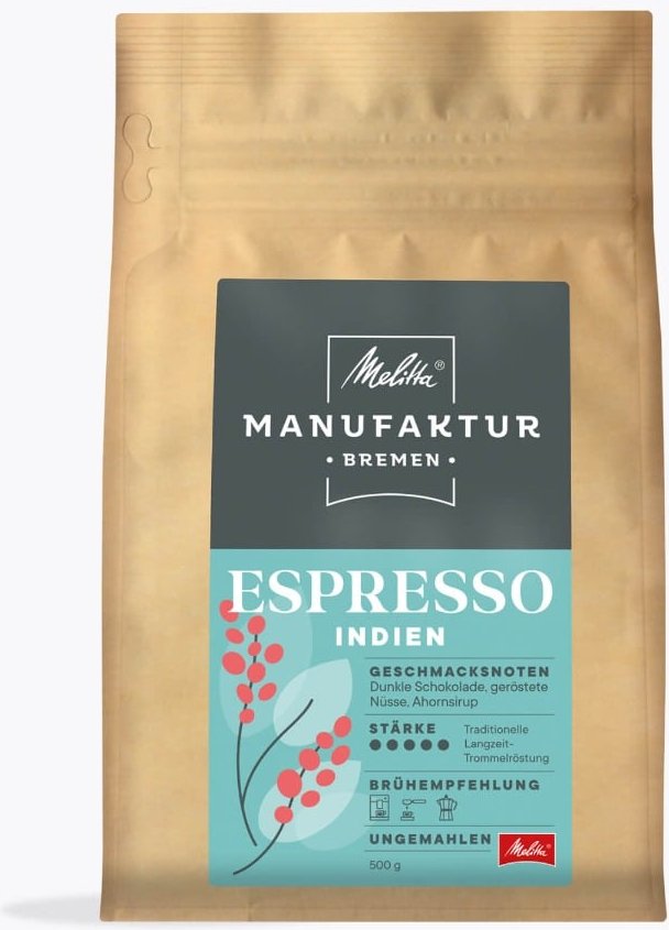 Melitta® Manufaktur Bremen Espresso Single-Origin-Farm-Kaffee 500g