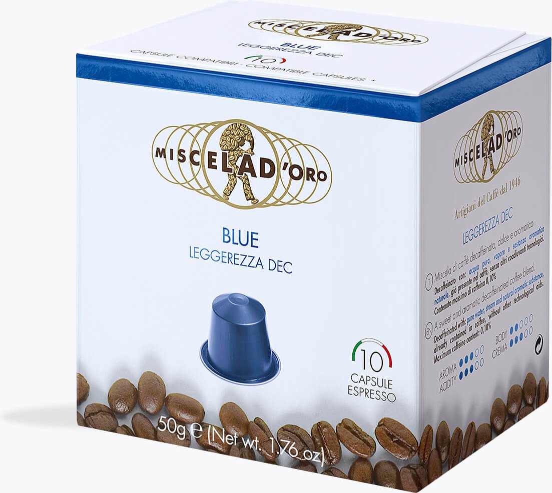 Miscela D'Oro Blue Decaf 10 Kapseln Nespresso® kompatibel