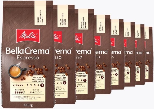 Melitta® BellaCrema Espresso 8 x 1kg