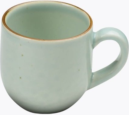 Molde Mandala Shiny Splashes Espressotasse Türkis mit Rand