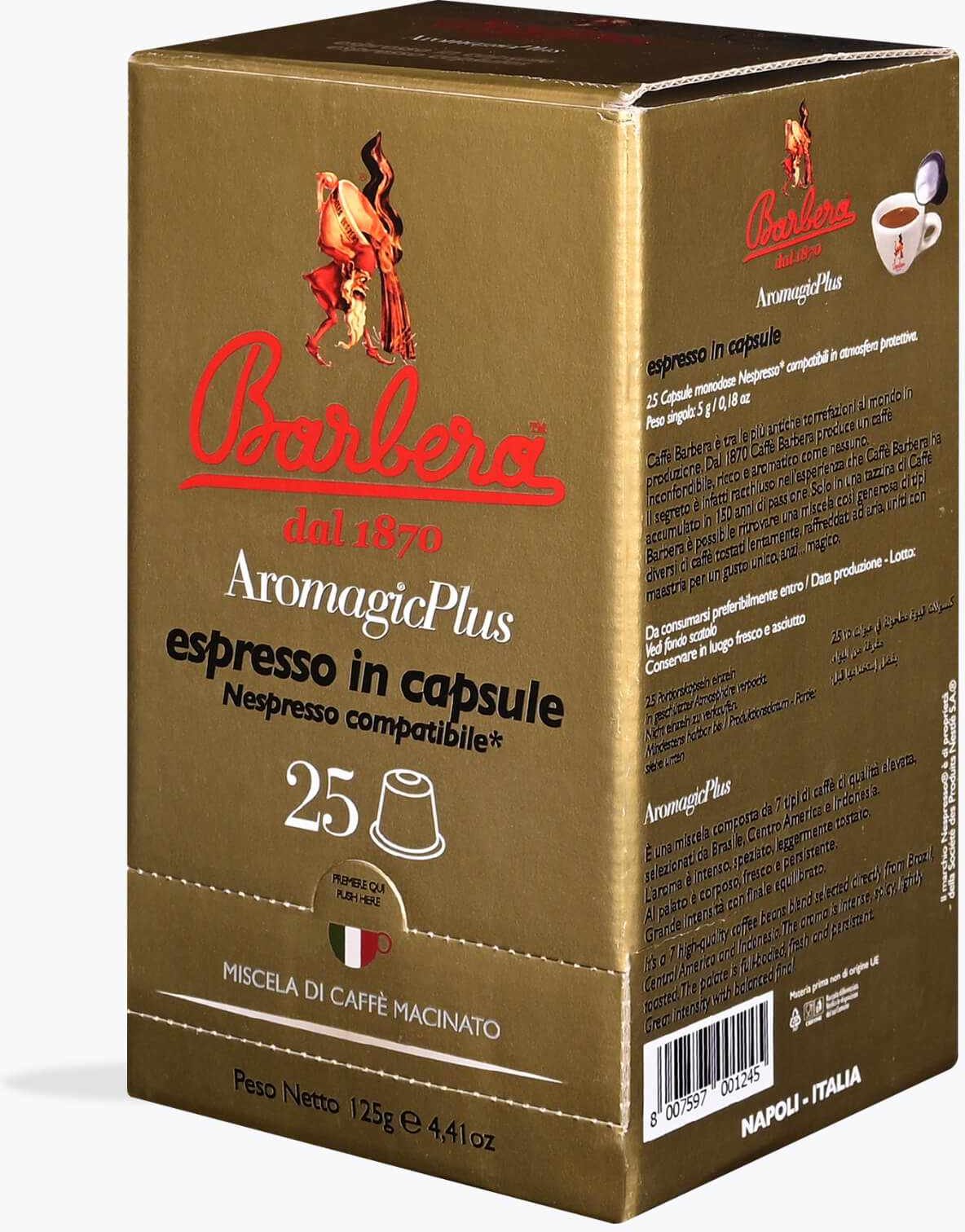 Barbera Aromagic Plus 25 Kapseln Nespresso® kompatibel