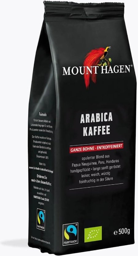 Mount Hagen Arabica Kaffee entkoffeiniert Bio 500g
