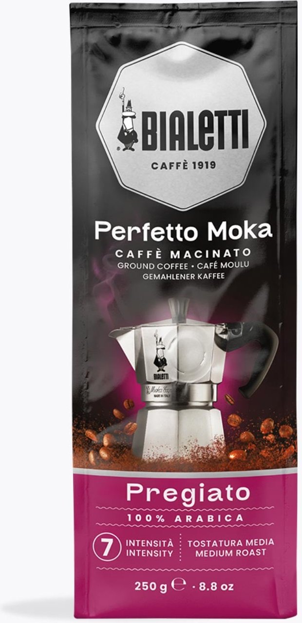 Bialetti Perfetto Moka Pregiato 250g gemahlen