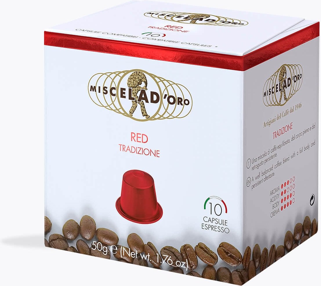 Miscela D'Oro Red 10 Kapseln Nespresso® kompatibel