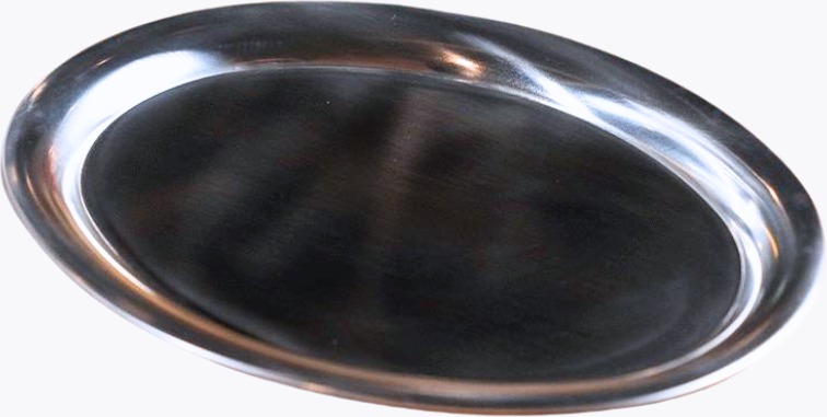 Motta Espressotablett Oval Edelstahl