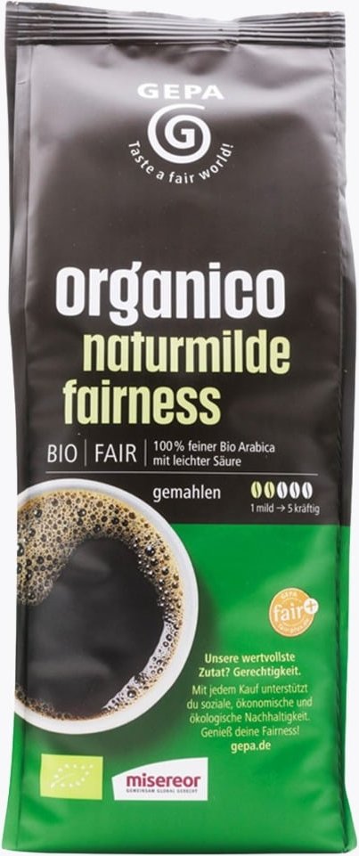GEPA Bio Kaffee Orgánico naturmilde Fairness 500g gemahlen