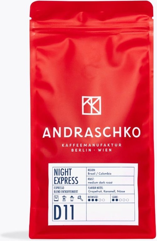 Thumbnail - Andraschko Night Express Espresso Blend Koffeinfrei 250g